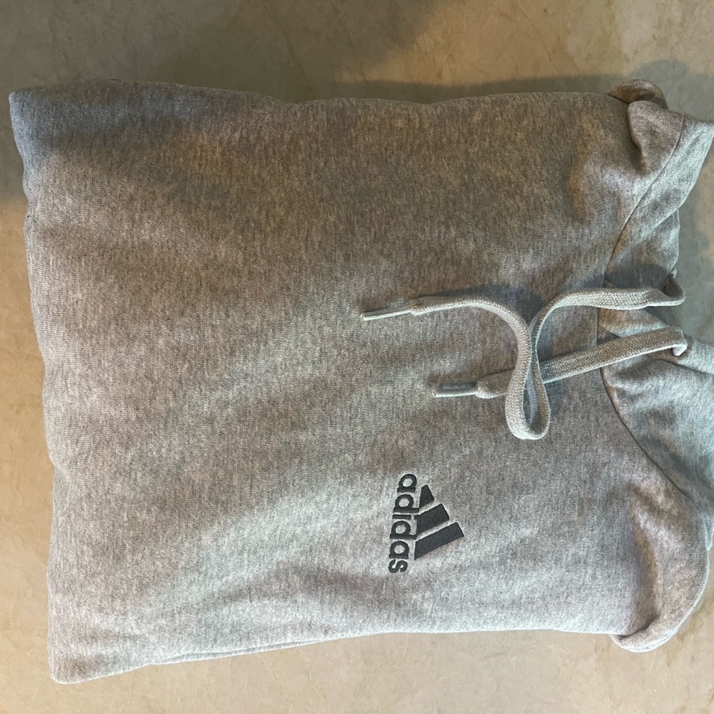 Adidas Light Gray Pullover Hoodie